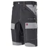 Image de Bermuda de travail - LAFONT - CRUSHER 1ATBUP - Noir/Gris - Sergé 65% coton/35% polyester 250 g - Multiples poches renforcées Cordura