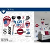 Image de Planche De Stickers Rock Americain