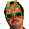 Image de Lunettes humoristiques - Lunettes humoristiques Bière - Vert - Complète un déguisement - Anime une soirée bière