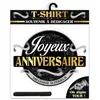 Image de Tee-shirt - JOYEUX ANNIVERSAIRE - Coton - Manches courtes - Col arrondi