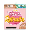 Image de Tee Shirt Humoristique Femme - 73 - Retraite - Coton - Blanc