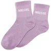 Image de Chaussettes - Fabuleuse - Femme - Rose Poudré - Paillettes Scintillantes - Taille Unique 36-42