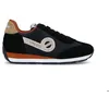 Image de Basket - NO NAME - CITY RUN JOGGER SUEDE/CAMPER - Adulte - Lacets - Mixte - Noir - Daim-Nubuck - Plat