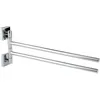 Image de Porte-serviette Hestia Odyssea - 2 barres mobiles - Laiton et inox - Contemporain - Design