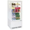 Image de Mini Frigo Vitrine Réfrigérée à Poser - Casselin - 78 Litres - Blanc - Froid Ventilé