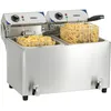 Image de Friteuse Électrique 2x7l 2x2800w Avec Vanne De Vidange Casselin Cfev72