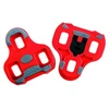Image de Cales pédales route Look Keo Grip rouges 9° anti-glisse