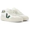 Image de Veja V-90 Baskets Hommes Blanches/Vertes En Cuir - EUR 40
