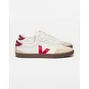 Image de Chaussures Veja Volley O.T. Cuir blanc beige rouge femme - 36