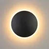 Image de Eclairage mural LED couleur noire extérieur D18 cm - Lunar