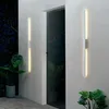Image de Longue applique murale blanche épurée extérieur - Sambai