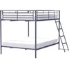 Image de Lits Superposés En Métal - Dark Grey - Sommiers Inclus - 2 X 140 X 190 Cm - Alice