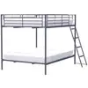 Image de Lits superposés en métal dark grey alice avec sommiers inclus 2 x 140 x 190 cm KTFFH60001140H07