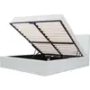 Image de Martin Lit Adulte 140 X 190 Cm + Coffre De Rangement - Simili Blanc - Sommier Inclus
