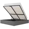 Image de Eclipse lit coffre adulte 140x190 cm - tissu gris clair - sommier inclus Eclipse 140 Fabric light grey