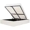 Image de Lit coffre adulte 140 x 190 cm - tissu beige - eclipse KTECLIPSE140BGE