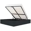 Image de Eclipse lit coffre adulte 140 x 190 cm - simili noir KTECLIPSE140PUNR