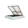 Image de Eclipse lit adulte 140x190 cm avec coffre de rangement - simili blanc KTECLIPSE140PUBC