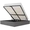 Image de Lit coffre tissu amc eclipse 160x200 cm gris clair avec sommier inclus Eclipse 160 Fabric light grey