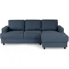 Image de Canapé dangle droit 4 places - Tissu bleu - Contemporain - L 215 x P 140 H 86 cm - PAUL