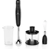Image de Mixeur plongeant CONTINENTAL EDISON CEHB01 Noir - 400W - Verre doseur 550 ml - 2 vitesses