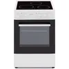 Image de Cuisiniere Vitrocéramique 50 X50 - Four Convection Naturelle - Four 48l - Blanc