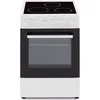 Image de OCEANIC Cuisinière vitrocéramique 50 x50 - four convection naturelle - four 48L - blanc