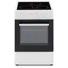 Image de Cuisiniere vitrocéramique 50 x50 - four convection naturelle - four 48l - blanc