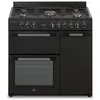 Image de Cuisiniere Piano Gaz 3 Fours Électriques Cecp903fb - 5 Feux - Noir - Largeur 90 Cm