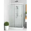 Image de Paroi coulissante roth equi eicl2 120x190 cm verre clair 5 mm profile blanc 617172