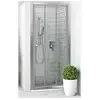 Image de Paroi de douche roth equi eicl3 1200x1900 mm argent poli verre clair 3 mm 825399