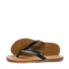 Image de Tongs Femme - Roxy Jyll - Noir/Marron - Brides en Imitation Cuir - Semelle en Caoutchouc