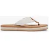Image de Sandales Roxy Colbee Hi Stripe beige blanc crème femme - 40