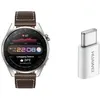 Image de Montre connectée - Huawei - Watch 3 Pro - Écran AMOLED 143 - Titane poli - Marron
