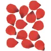Image de Décos et animations - 100 pétales de rose en tissu rouge sombre 5 x 5 cm pour décoration