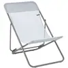 Image de Transat Lafuma Gris H. 83 Cm En Acier L. 124 Cm Non Empilable Pliable