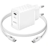 Image de Akashi Pack Chargeur Secteur GaN 20W USB-C + Cable USB-C - 1 m