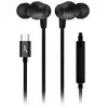 Image de Écouteurs Usb-c Filaires Intra-auriculaires Silicone Noir 1,2 M Akashi