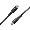 Image de Akashi Câble Eco Kevlar USB-C vers USB-C Noir - 1.5 m