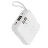 Image de Powerbank 10000mah 22.5w Usb-c / Usb-a Avec Câble Usb-c / Lightning Intégrés Blanc Akashi