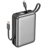Image de PowerBank 20000mAh 22.5W USB-C / USB-A avec Câble USB-C / Lightning Dragonne Akashi Gris