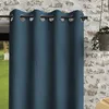 Image de Rideau à oeillets en microfibre lavée 135x180 cm BOHEME bleu canard par Soleil dOcre