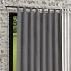 Image de Rideau à pattes en microfibre lavée 135x250 cm BOHEME gris par Soleil dOcre