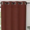 Image de Rideau à oeillets pur coton 135x300 cm PANAMA brique par Soleil dOcre