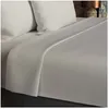 Image de Drap plat en coton 57 fils 260x300 cm UNI lin par Soleil docre