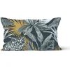 Image de Housse De Coussin Velours 32x50 Cm Tropic, Par Soleil D'ocre