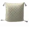 Image de Coussin Festif En Pur Coton 40x40 Cm Celeste Argent, Par Soleil D'ocre