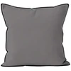 Image de Coussin En Microfibre Lavée 40x40 Cm Boheme Gris, Par Soleil D'ocre