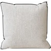 Image de Coussin En Coton Recyclé 40x40 Cm Pierre Noir, Par Soleil D'ocre