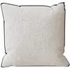 Image de Coussin en coton recyclé 40x40 cm PIERRE noir par Soleil dOcre